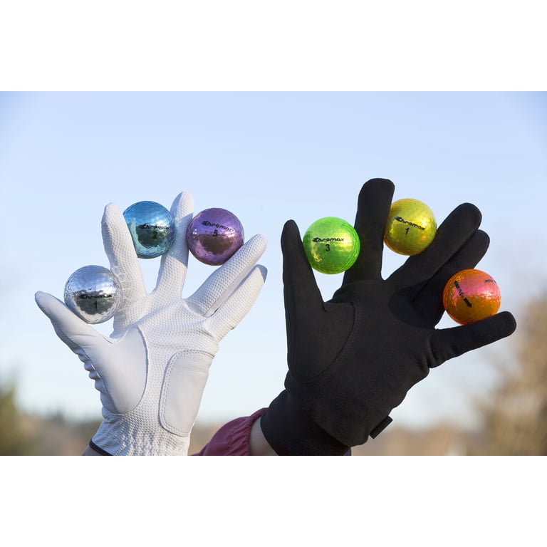 Chromax M5 Golf Balls, Assorted Colors, 6 Pack with Reflective