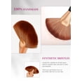 thumbnail image 6 of docolor Large Fan Brush – Multi-Use for Finishing Powder, Highlighter, Blush, Bronzer & Spray Tan – Professional Face & Body Makeup Brush, 6 of 11