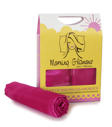 Sleep Set Morning Glamour Satin Pillowcase Pink Morning Glamour