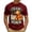 Deep Red, variant on Punch the Monkey Men's Waffle Knit Graphic T-Shirt, Cute Monkey & Gorilla Plushie Short Sleeve Tee, Lightweight Breathable Casual Summer Top S-3XL