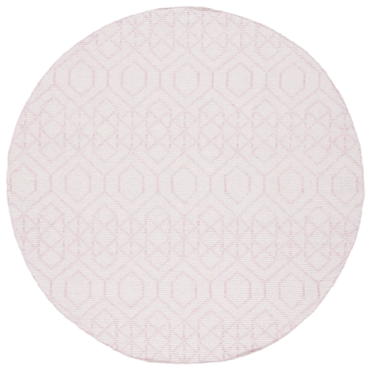 SAFAVIEH Montauk Lars Geometric Cotton Runner Rug, Pink/Ivory, 2'3" x 7'