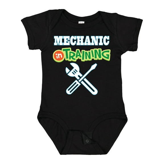 Inktastic Mechanic in Training Boys or Girls Baby Bodysuit