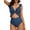 Navy Blue, variant on Alove Women's Ruffle Monokini Tie Swimsuits Beach Bathing Suit One Piece