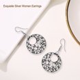 thumbnail image 3 of Sonducket 1 Pair Womens Earrings Bohemian Ethnic Hollow Earring Beach Accessories Exaggerated Jewelry for Valentines Day Banquet Type1 NO1, 3 of 6