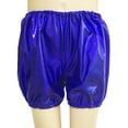 thumbnail image 4 of ANINEO Boys Girls Metallic Shorts Shiny Dance Hot Pants Sparkly Athletic Shorts 80s Outfits Pants For Kids, 4 of 4
