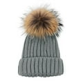 thumbnail image 2 of Deago Women Adult Child Winter Warmer Knit Wool Beanie Hat Ski Pom Pom Cap, 2 of 5