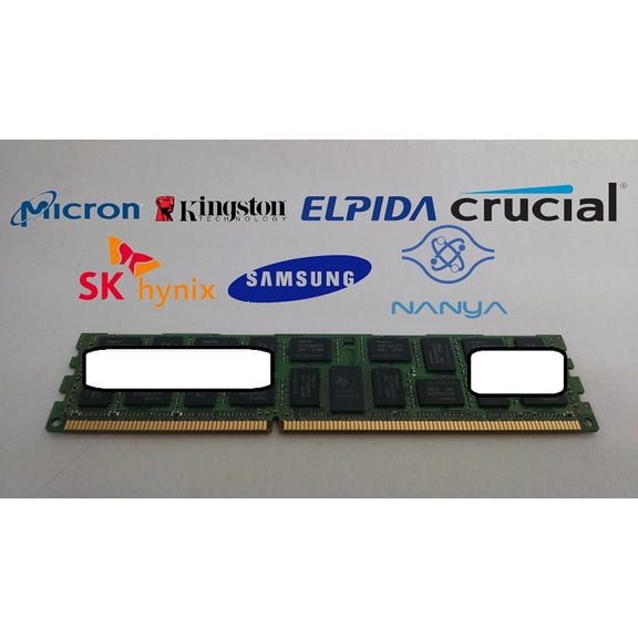 Pre-Owned 8 GB PC3-10600R DDR3-1333 2Rx4 DDR3 RDIMM Server Memory (Good)