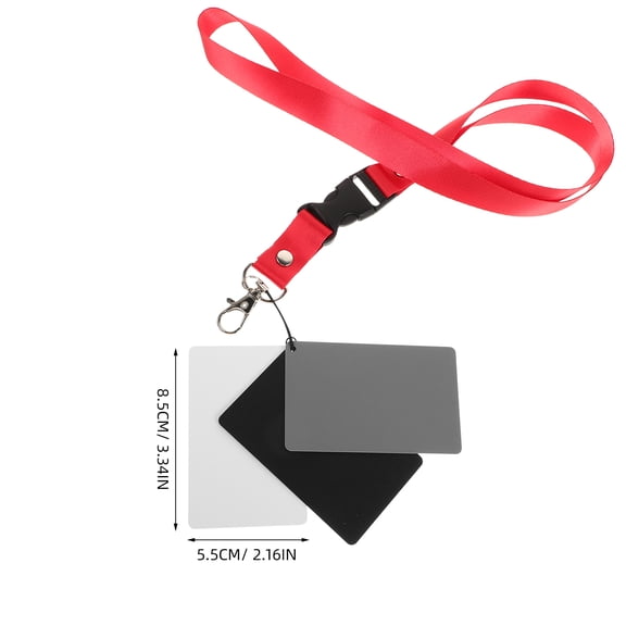 OUNONA Grey Cards White Balance Card 18% Exposure Photography Card Set Ideal For Calibration Camera Video And Film Waterproof Grey Cards