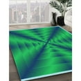 thumbnail image 3 of Ahgly Tapis Rond Lavable en Machine Intérieur Transitionnel Vert Printemps, 4 Pieds Rond, 3 of 7
