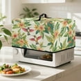 thumbnail image 2 of TSOVTHRID Tropical Floral Hummingbird Print Microwave Oven Cover Dust-Proof Microwave Toaster Oven Cover with Handle Universal Washable Decor Accessories for Kitchen, 20.9"W x 15.7"D x 12.4"H, L, 2 of 7