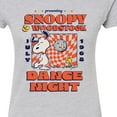 thumbnail image 3 of Peanuts - Snoopy And Woodstock Dance Night - Juniors Fitted Graphic T-Shirt, 3 of 6