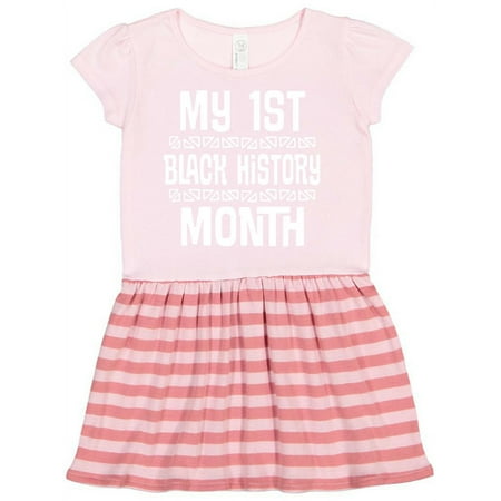 

Inktastic 1st Black History Month Gift Toddler Girl Dress