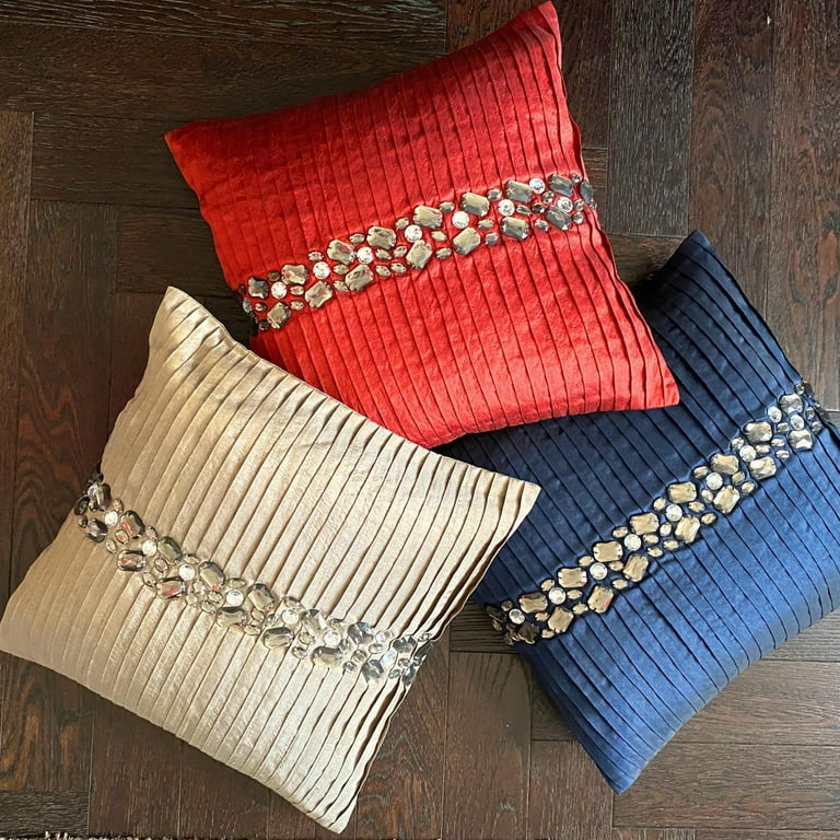 クッションカバー Cushion Cover navy line Navy/blue Cushion Cover With Piped Edge | 9 Piping Colour