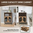 thumbnail image 2 of Boyel Living Wine Bar Buffet Cabinet with Storage & 11 Wine Racks, 2 of 10