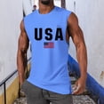 thumbnail image 2 of NOLDARES Mens Lightweight Sleeveless Tank Tops Gym Muscle Shirts for Outdoor Training Casual Daily(Blue,XXXL), 2 of 5