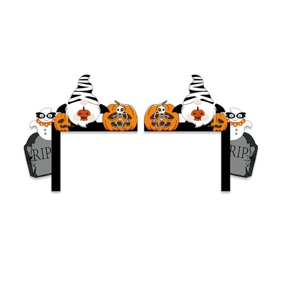 RKSTN A Decorations 2Pcs New Halloween Door Frame Decoration Decoration, Halloween Dwarf Pumpkin Type A Home Decor