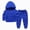 T048-Blue, variant on NOLDARES Hoodie Sweatsuit Set for Boys 2 Piece Hoodie Jogger Sweatpants Tracksuit Kids Athletic Solid Outfits(T048-Blue)