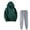 Green, variant on Winter Save Big! Kiplyki Women's Gym Sport Suit Fall Outfits Sports Tracksuits Long Sleeve Pullover Hoodies Pants Suit