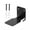 Black, variant on Wall-mounted Bookshelf Stainless Steel Floating Bookshelf Wall-mounted Book Storage Shelf Rack 13.5kg Load Capacity Heavy-duty Design for Home Office
