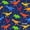 Navy Orange, variant on Manfei Cute Dino Animals 7-Piece Twin Bedding,Kawaii Paw Print Bone Bedding Comforter Set,Navy Orange,Navy Blue Reversible