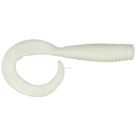 Fishbites 584 FFC 6 Curly Tail Grub- White Knuckle