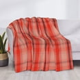 thumbnail image 4 of Throw Blanket for Couch, checkered soft red beige plaid Super Soft Fuzzy Comfy Warm Throw Blanket, Cuteness Lightweight Cozy Plush Flannel Blanket & Throws for Sofa and Bed All Season, 4 of 5