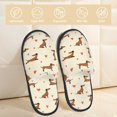 thumbnail image 2 of House Slippers for Women Men - Heart Dachshund Lightweight House Shoes Fuzzy Slippers, Soft Slip-On Cozy House Slippers for Woman Indoor Outdoor, 2 of 7
