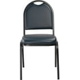 thumbnail image 4 of (Pack of 2) NPS 9200 Series Premium Vinyl Upholstered Stack Chair, Midnight Blue Seat, 4 of 7