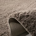 thumbnail image 5 of SAFAVIEH August Carlene Solid Plush Shag Area Rug, Taupe, 8'6" x 8'6" Round, 5 of 7
