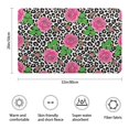 thumbnail image 3 of Pioneer Flower Floral Print Pattern Bathroom Rugs Mat, Non Slip Microfiber Bathroom Rug with Rubber Backing, Soft Mats for Bathroom Floor Tub Shower, 20"x32", 3 of 5