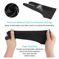 thumbnail image 2 of Artist Gloves 2 Pack - Palm Rejection Gloves with Two Fingers for Paper Sketching, iPad, Graphics Drawing Tablet, Suitable for Left and Right Hand, 2 of 7