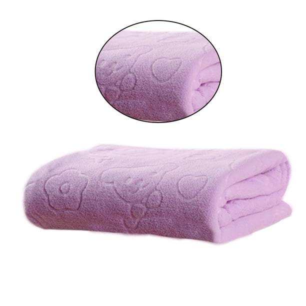 Matsuzay Toalla de baño de microfibra Toalla de playa absorbente suave de secado rápido para viajes deportivos Fitness Yoga Juegos de accesorios de baño Púrpura claro NO1