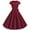Wine, variant on Bigersell Prom Dress Summer Female Crew Neck Short Sleeve Knee Length Vintage Dress Style D-163 Spring Dresses Regular Summer Dresses , Wine M