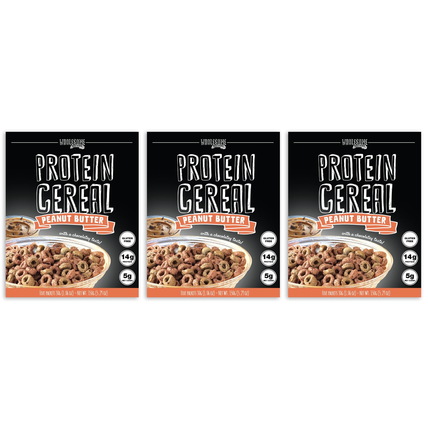 Protein Cereal, Low Carb Cereal, High Protein Cereal,MacroControlled Packages(Peanut Butter3