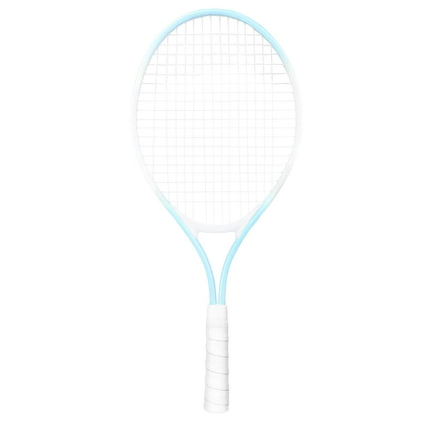 Raqueta de tenis infantil de 21 pulgadas para entrenamiento con mango apto para uso en parques Mango blanco azul