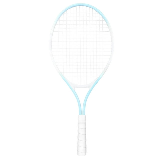 Raqueta de tenis para niños, mango cómodo, raqueta recreativa grande, cara de entrenamiento Mango blanco azul