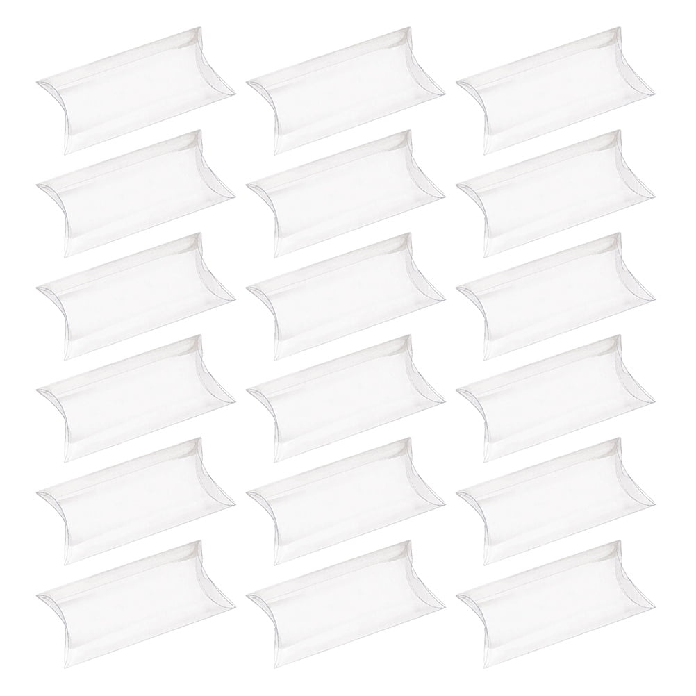 Frcolor Box Clear Boxes Gift Pillow Candy Treat Favor Packaging Transparent Wedding Plastic Wrap