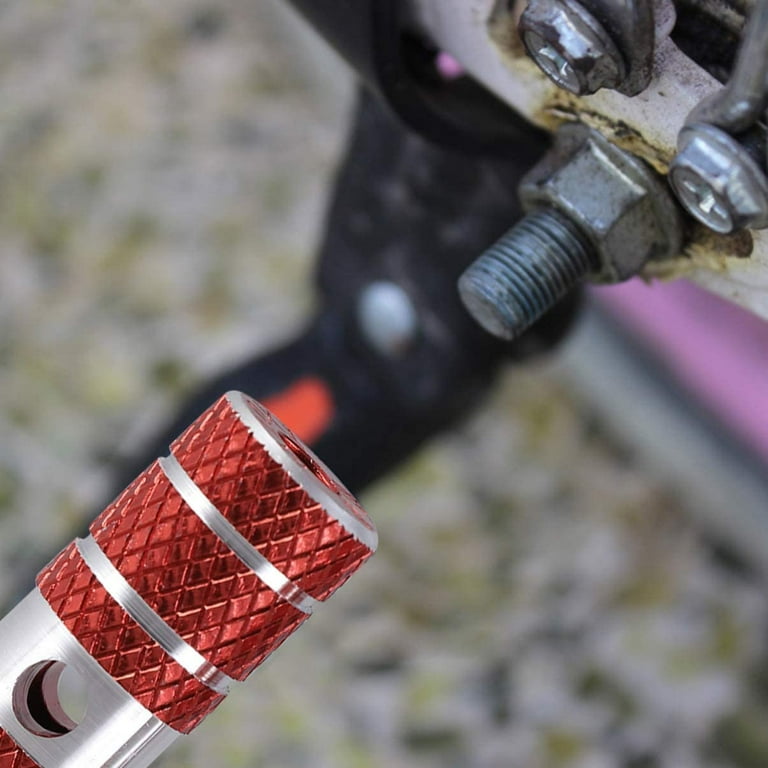 Red best sale bike pegs