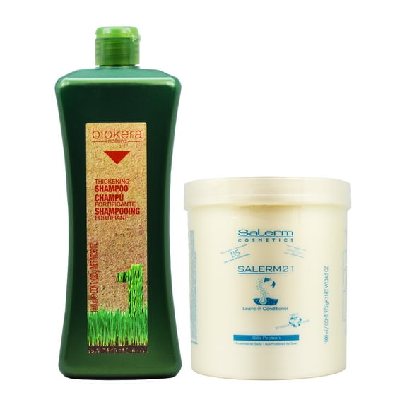 Salerm Thickening Shampoo 1000ml 36oz   21 Leave in 1000ml 34.5oz