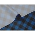 thumbnail image 5 of oneOone Velvet Blue Fabric Check Craft Projects Decor Fabric Printed By The Yard 58 Inch Wide, 5 of 5
