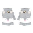 thumbnail image 1 of Guantes de invierno con cubiertas para los dedos, guantes mágicos convertibles de punto con tapa, guantes de muñeca elásticos con medio dedo, cálidos, para niños de 3 a 6 años, niñas, Navidad, 1 of 5