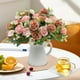 thumbnail image 5 of Paquete De Asas De Plástico ramos de rosas artificiales de plástico color rosa intenso para decoración de bodas y hogares. Rkxzt, 5 of 8