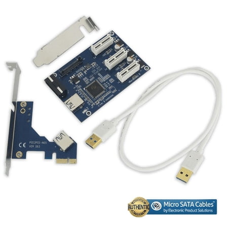 PCI-E Express 3 Port 1X Multiplier Riser Card Mining Cable price history on PriceWatchPro