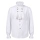 thumbnail image 1 of Camisa medieval gótica de manga larga con cuello con volantes para hombre - Material resistente, informal/fiesta, S-XXXL, 1 of 8