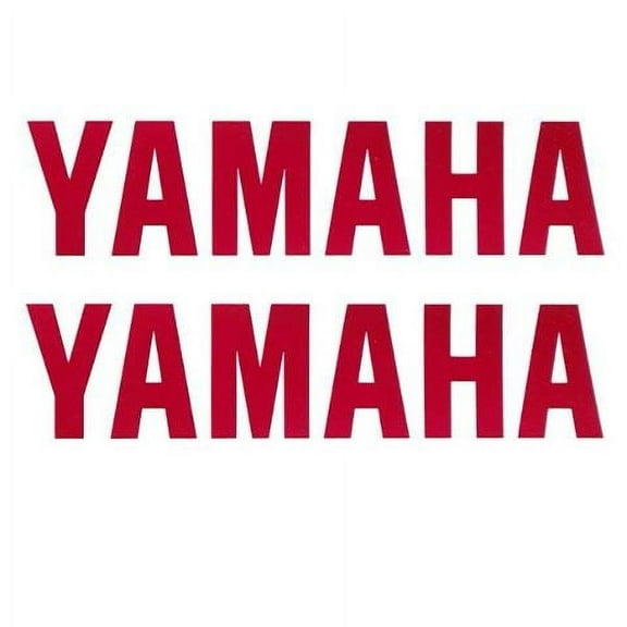 Yamaha Boat Sticker Decals | 4 x 1 Inch Burgundy (Pair)