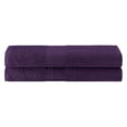 thumbnail image 2 of BNM Eco-Friendly Cotton Bath Sheet Set of 2, Eggplant, 2 of 5
