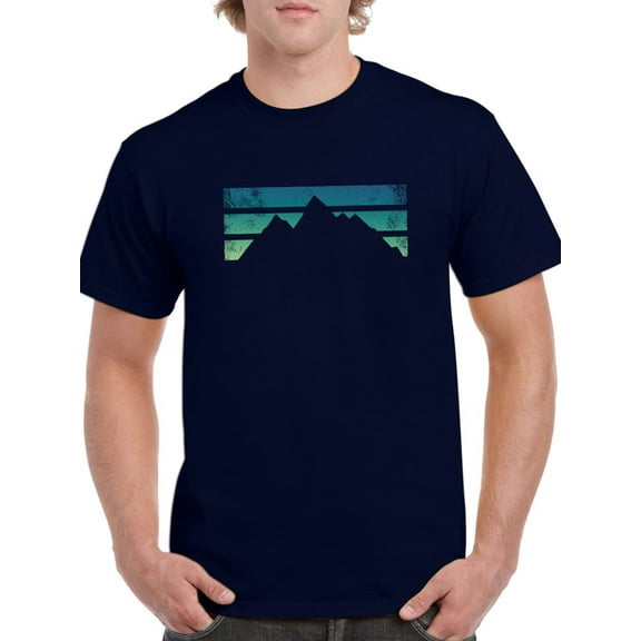 Mountain Silhouette. T-Shirt Men -GoatDeals Designs, Male 3X-Large