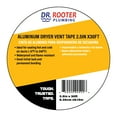 Dr. Rooter 2.5 in Aluminum Tape for Dryer Vent Duct Repair