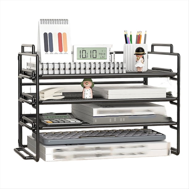 Archivador Engrosado con MetáLico para Oficina, Escritorio, Carpeta de Archivos Multicapa, Caja de Almacenamiento, Suministros de Oficina, Archivo Completo.