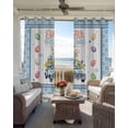 thumbnail image 6 of Spring Easter Blackout Curtains for Bedroom Living Room Darkening Curtains 90 Inch Watercolor Floral Eggs Rabbits Truck Blue Black Out Window Curtain Privacy Window Treatment Grommet Drapes 52"x90"x2, 6 of 9